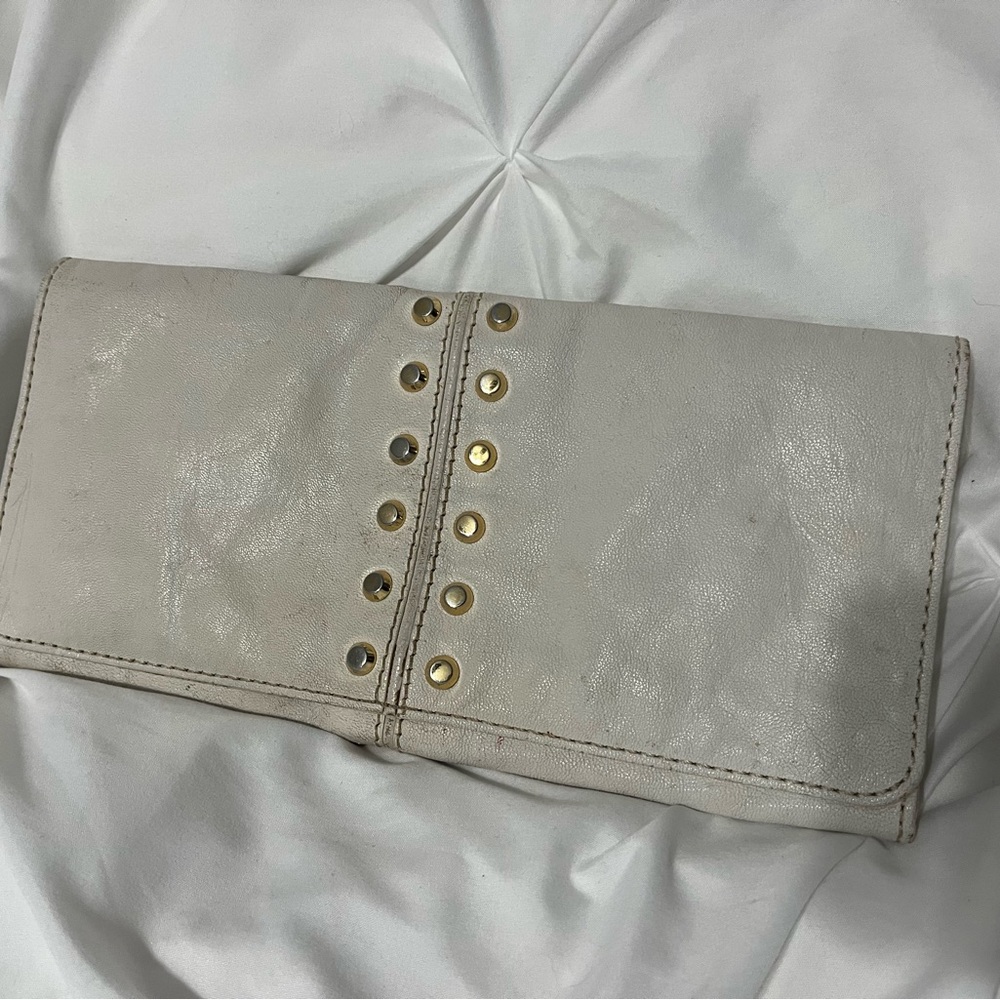 Michael Kors clutch purse, cream